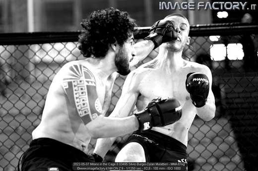 2022-05-07 Milano in the Cage 8 03495 Silvio Burgio-Dylan Mulattieri - MMA 61kg